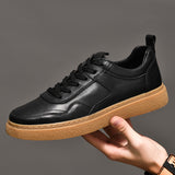 men genuine leather oxfords shoes luxury brand italian style male footwear shoes for men Breathable Flat Lace-Up Shoes big