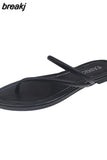 Shoes 2023 New Basic Women's Slippers Summer Outdoor Beach Slippers Female Simple Clip Toe Shoes for Women Zapatos