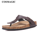 New Beach Cork Flip Flops Slippers 2023 Casual Summer Women Mixed Color Print Unisex Slip on Slides