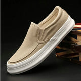 Men's Flat Loafers Driving Lazy Slip on Canvas Shoes Canvas Men Breathable Casual Driving Shoes 2023