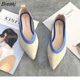 Simple Flat Shoes Women Comfortable Latex Insole Casual Shoes Candy Colors Pointed Single