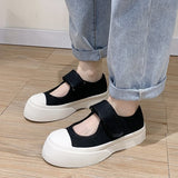 Shoes Thick Bottom Round Toe Shoes Spring Shallow Mouth Women Shoes Thick Bottom Medium Heel Single Shoes