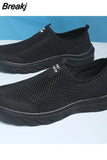 New Summer Men's Shoes Outdoor Casual Sneakers Lightweight Breathable Mens Loafers Slip-on New Men Shoes Zapatos