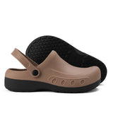 Men Chef Clogs Men Kitchen Shoes EVA Injection Shoes Anti-slip Outsole Comfortable Garden Clogs Waterproof Sandal Big Size