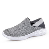 Breakj Spring New Flying Women's Shoes For The Elderly Walking Shoes Light Flat Leisure Shoes Comfortable Lazy