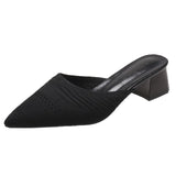 Summer New Baotou Half Slippers Female Fairy Style Outer Wear High Heel