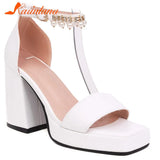 Platform Chunky Heels 2023 Summer Woman Sandals Great Quality Lady Office Sexy Party Woman Wedding Shoes