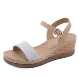 Wedge With Female Sandals Fish Mouth Buckle With Flat Bottom Platform Summer Women's Shoes sandalias de las