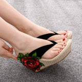 Queen Woman Slippers Home Casual Beach Flip Flops Lady Sandals Summer Sexy High
