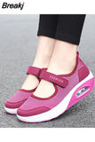 Women's Walking Shoes Lightweight Mesh Breathable Sneakers Fashion Casual Shoes Cushion Flat