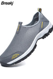New Men Summer Comfortable Casual Shoes Slip-on Mesh Flats Trainers Sneakers Water Loafers Size