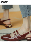 Spring Summer New Women Flats Sandals Fashion Chunky Slippers Sexy Party Dress Shallow Flip Flops Casual Shoes Mujer