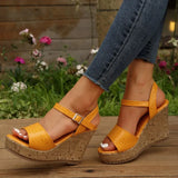 for Women 2023 Hot Sale Peep Toe Women's Sandals Summer Fashion Wedge Sandals Casual Daily Sandals Ladies Zapatos