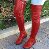 Dropship Women Shoes Solid Zipper Chunky Heel Platform Round Toe Women Boots Casual Comfy Winter Women