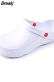 Unisex Slippers Non-slip Waterproof Oil-proof Kitchen Work Cook Shoes for Chef Master Hotel Restaurant