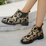 Autumn 2025 New Large-Size Lady Coarse With Fashion Boots Pointed Short