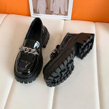 Heels Women's Loafers 2023 Fashion Authentic Leather Mirror Luxury Designer Pumps Shoes Ladies Party Elegant