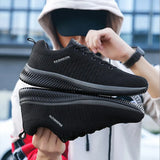 Men Sport Shoes Breathable Lightweight Running Sneakers Walking Casual Breathable Shoes Non-slip Comfortable Men Shoes