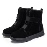 Suede Thicken Plush Snow Boots for Women Winter Plus Size Keep Warm Ankle Boots Woman Non Slip Platform Cotton Padded