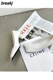 Pumps Women Shoes Fashion Square Toe High Heels Office Dress Shoes Stiletto Pumps Wedding Party Elegant Zapatillas