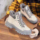 Fur Boots Woman Winter 2023 Designer Shoes Women Wedges Ankle Boots Female Casual Short Leather Booties Free