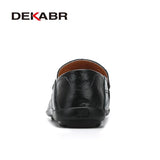Soft Leather Men Loafers New Handmade Casual Shoes Men Moccasins For Men Split Leather Flat Shoes Big size