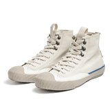 Canvas Men Shoe Japanese Retro High Top Solid Amekaji Sneakers Casual Fashion Hightop s Vulcanized Summer Male Shoes