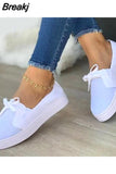 Summer Women Flats Shoes Bowknot Mixed Colors Casual Sneakers Ladies Lazy Shoes Slip On Vulcanized Breathable