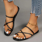 Summer Women Slippers Beach Fashion Flats Slip on Square Toe Slides Woman Outdoor Casual Shoes Zapatos Para