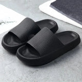Leopard Thick Platform Slippers for Women Home Couple Soft Sole Slide Sandals Woman 2023 Summer Beach Flip Flops