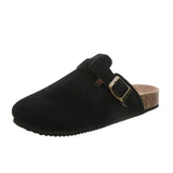Breakj Boken Baotou Half Dragged A Foot Pedaled Sandals Women Wear Round Head Half-Dragging