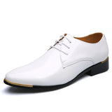Men Dress Shoes Patent Leather Men's Formal Shoes Luxury Fashion Groom Wedding Shoe Male Oxford Shoes Plus Size
