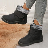2023 New Waterproof Winter Boots Women Faux Fur Non Slip Snow Boots Woman Warm Thicken Plush Ankle Booties Plus Size