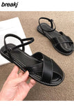 Sandals Women Rome Shoes Beach Flats Slides Summer New Trend Fashion Women Shoes Slippers Open Toe Zapatos Mujer