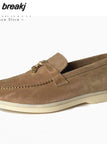 Real Leather Women Flats Shoes 2023 Spring Fashion Loafers Casual Shoes For Woman Daily Office Lady Footwear Size