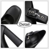 Size 36-43 Women Pumps Buckle Strap Super High Heels Shoes For Women 2023 Summer Chunky Heel Fashion Platform