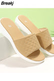 Women Sewing Slippers Casual Sandals Shoes for Women Summer New Platform Fashion Comfort Beach Slippers Sandalias Plus