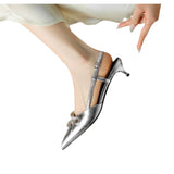 New 2024 Summer French Bow With A Long, Silver Solid Color