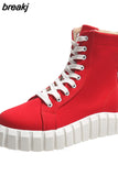 Women Boots 2023 Fashion Chunky Boots Platform Boots White Shoes For Women Autumn Winter Boots High Heels Botas