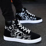 2023 New Men Casual Shoes High Top Sneakers Men Vulcanized Shoes Platform Sneakers Quality Mens Sneakers