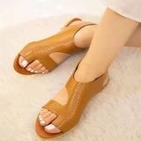 Women Sandals Rhiestone Peep Toe Summer Sneakers 2022 Back Strap Hook Loop Ladies Casual Flat Shoes Breathable Female