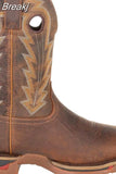 Men Boots Autumn Winter Men's Short Boots Embroidered Low Heel Square Headed Short Boots Men's