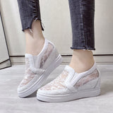 shoes for women black white lace flower shoes women loafers 2023 women casual shoes comfortable platform