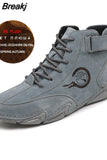 Men Boots Casual Leather Luxury High Top Sneakers Luxury Loafer Shoes for Men Motorcycle Ankle Boots 2023 New In