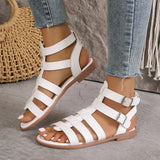 Woman Trend Rome Women's Shoes Summer Sandals Female Daily Outdoor Solid Open Toe Flat Sandals Female Bohemia Beach