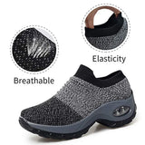 Women's Casual Sneakers Summer Comfort Mesh Running Shoes Breathable Cushion Black Sneakers for Women 2023 Student