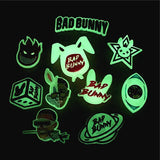 Bad Bunny Style Shoe Charms Accessories Planet Dice Eye Rabbit Man Shoe Buckle Decorations fit Kids X-mas Party