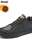 Men Casual Shoes Outdoor PU Leather Breathable Comfortable Men's Shoes 2023 Spring Men Sneackers Male Skate Shoes