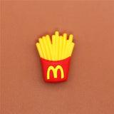 Sale 1pcs Original Shoe Charms Cartoon Ice cream and Burger Garden Shoe Buckle Accessories Decorations Fit Croc JIBZ