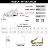 Embroidery Loafers Shoes for Women 2023 Summer Breathable Mesh Platform Sneakers Woman Comfortable Slip On Casual